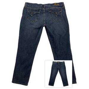 Kut From The Kloth Bardot Crop Jeans Womens 14 Skinny Boyfriend Flap Pockets